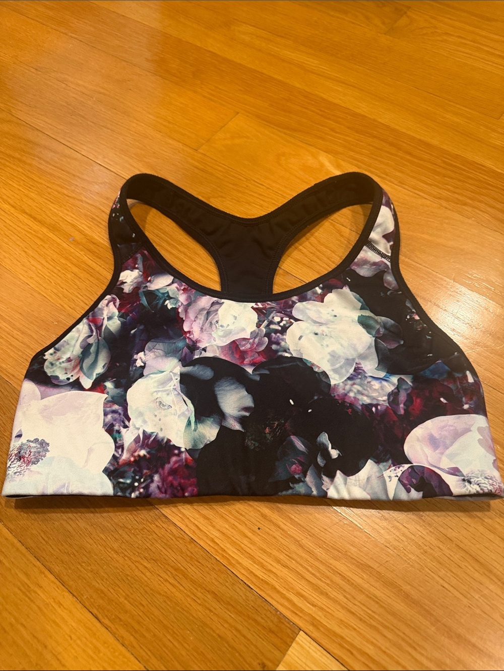 Old Navy active sport floral bra size large .